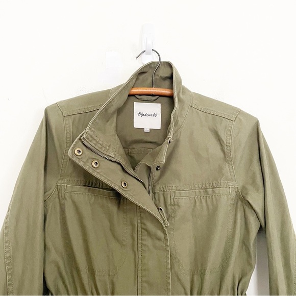 Madewell Dispatch Jacket Utility Military Olive Army Green Canvas Size Small - Picture 7 of 13